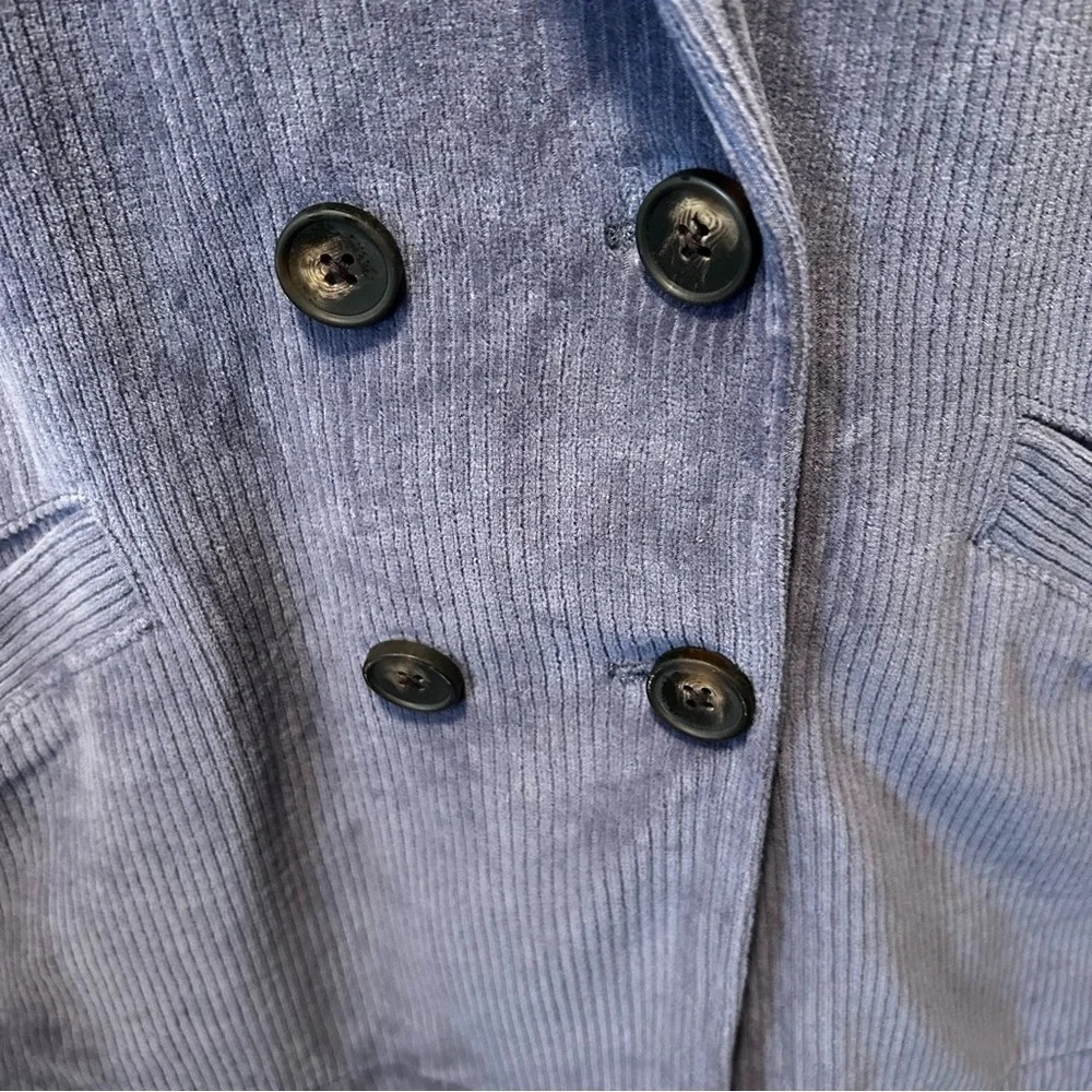Madewell Knit Corduroy Redford Blazer In Sunfaded Indigo Size XS